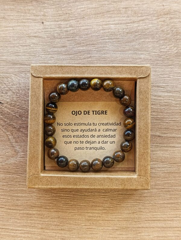pulsera de piedra ojo de tigre