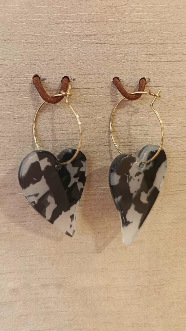 pendientes-corazon-carey-gris-dorados-katxu Pendientes corazón carey gris dorados de acero inoxidable