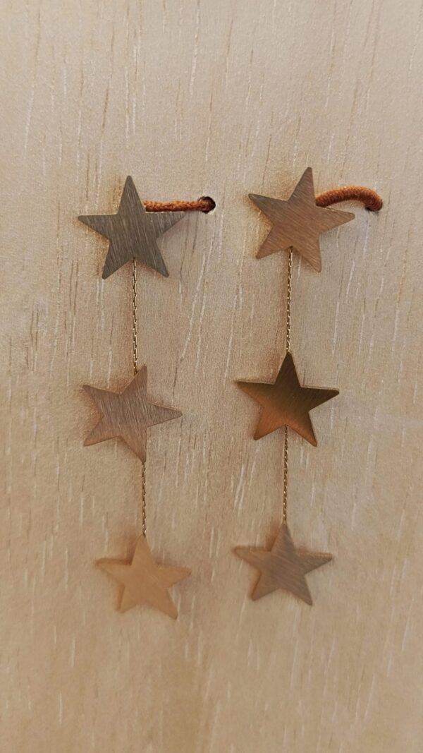 pendientes-estrellas-colgantes-dorados-katxu Pendientes estrellas colgantes dorados de acero inoxidable